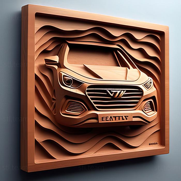 3D модель Hyundai Santa Fe (STL)